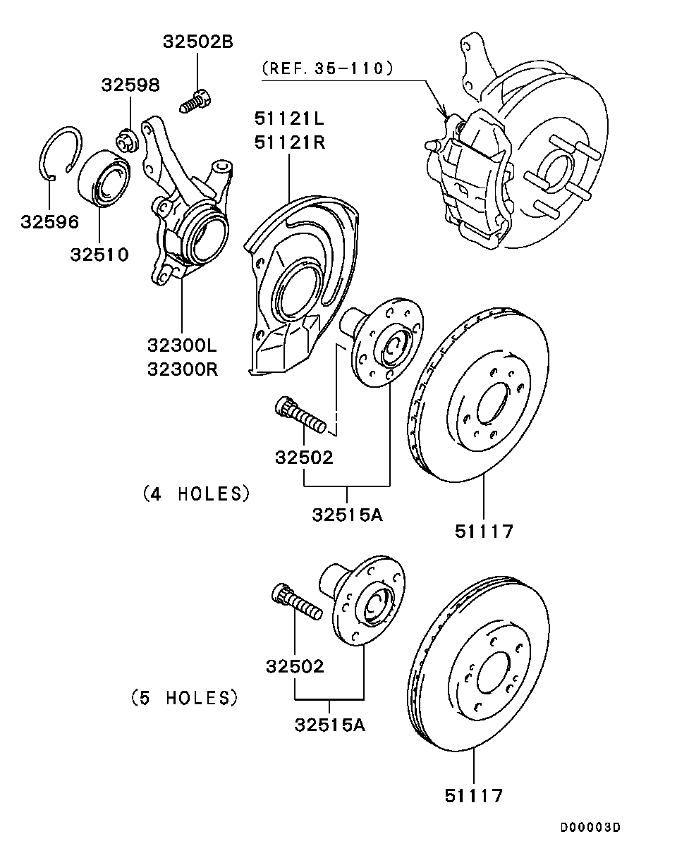 Front Axle Hub Drum