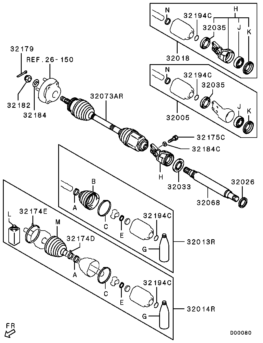 Front Axle Drive Shaft