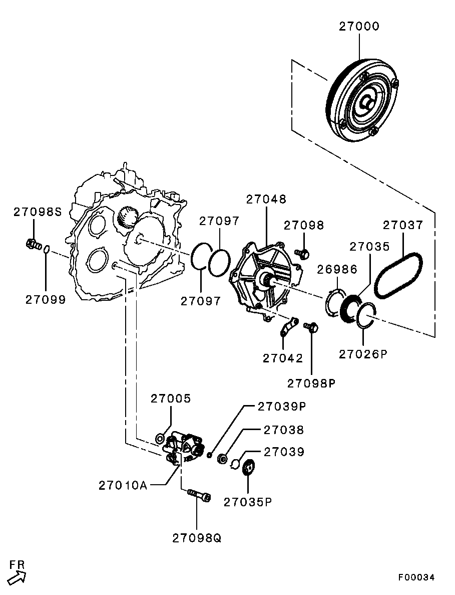 Transmission Torque Converter & Oil Pump
