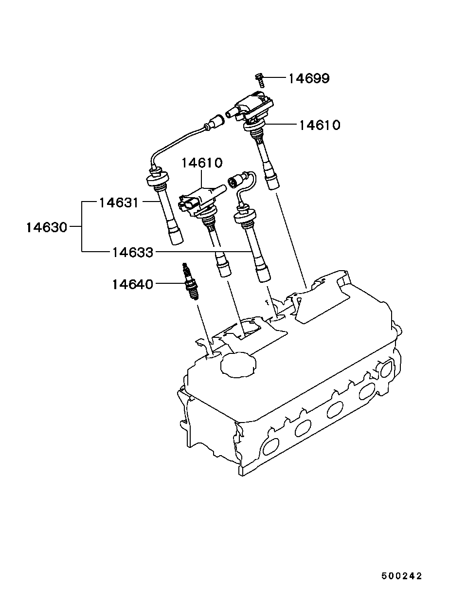 Spark Plug, Cable & Coil