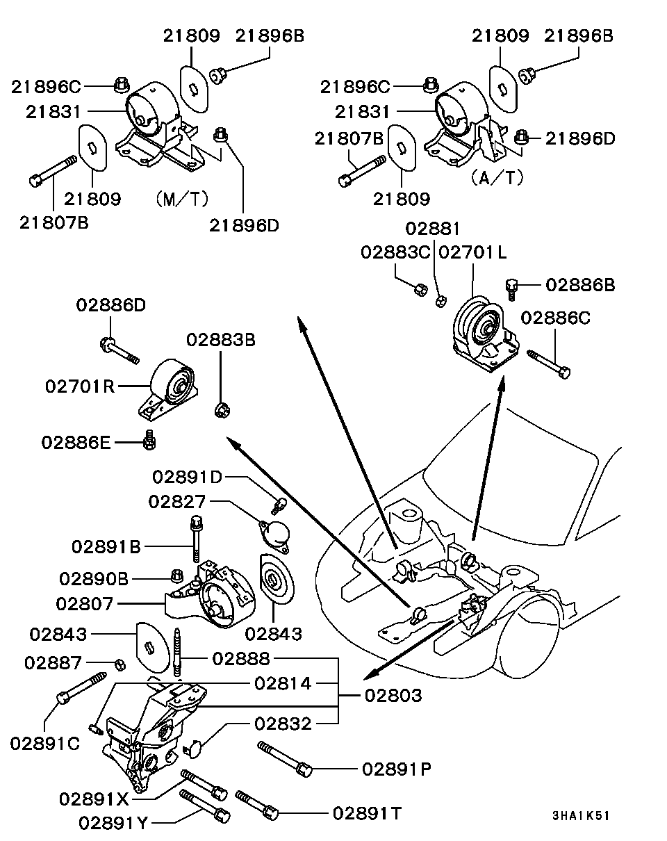 Engine Mounting, Support