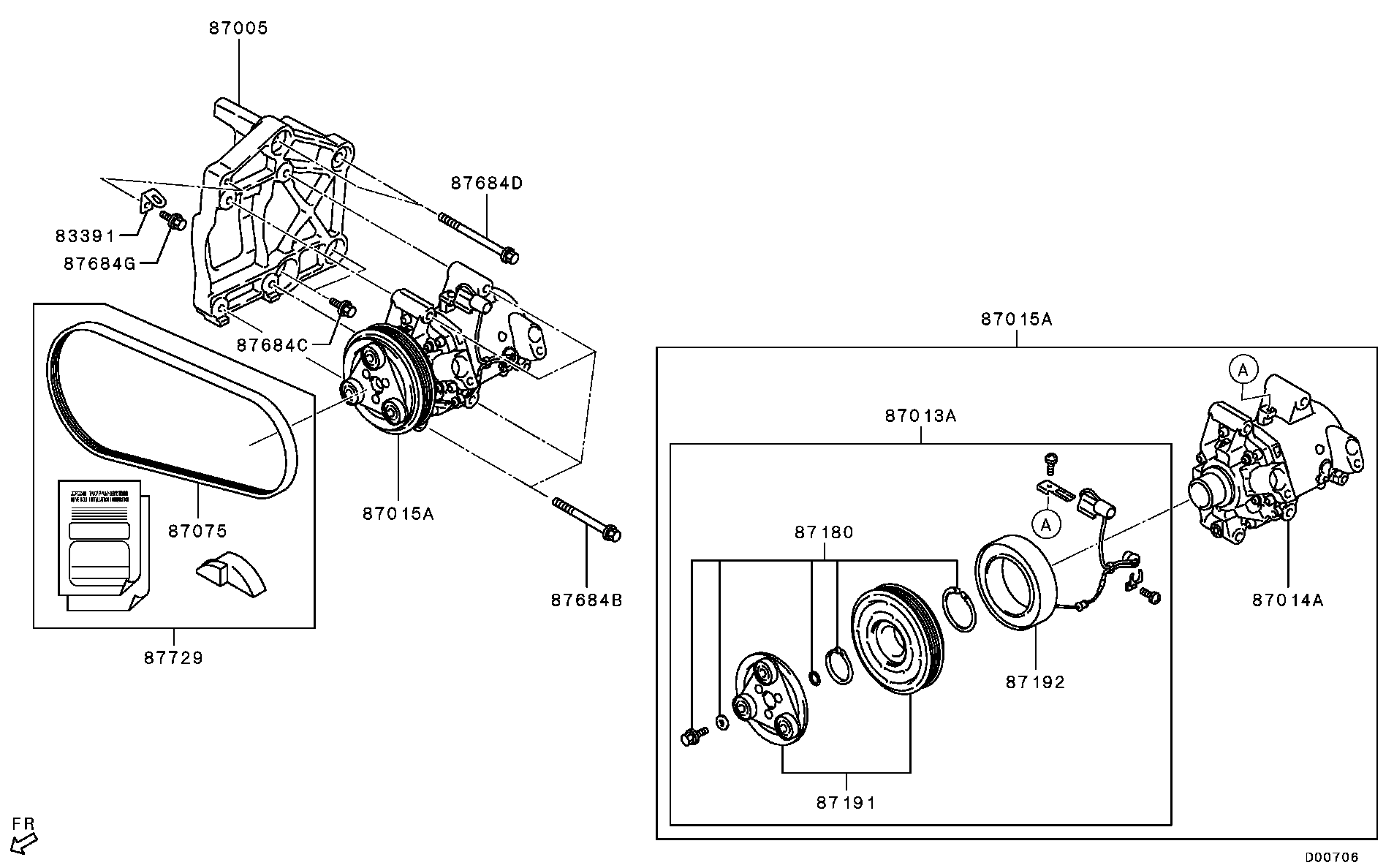 A/C Condenser, Piping