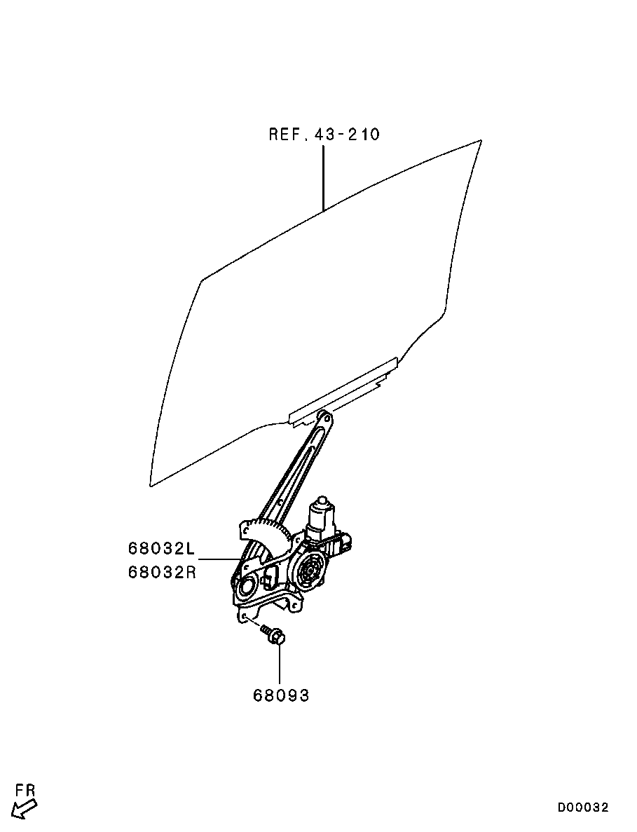 Rear Door Window Regulator