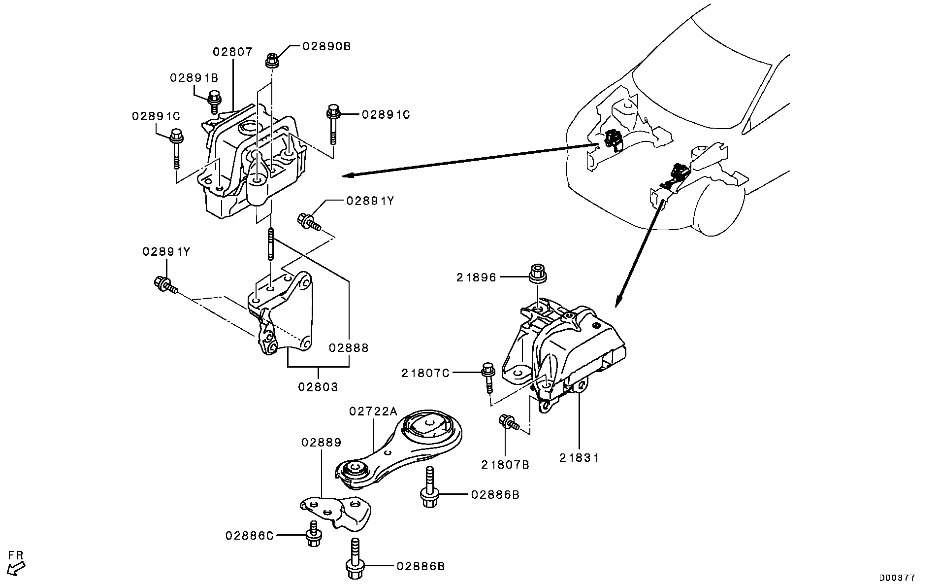 Engine Mounting, Support