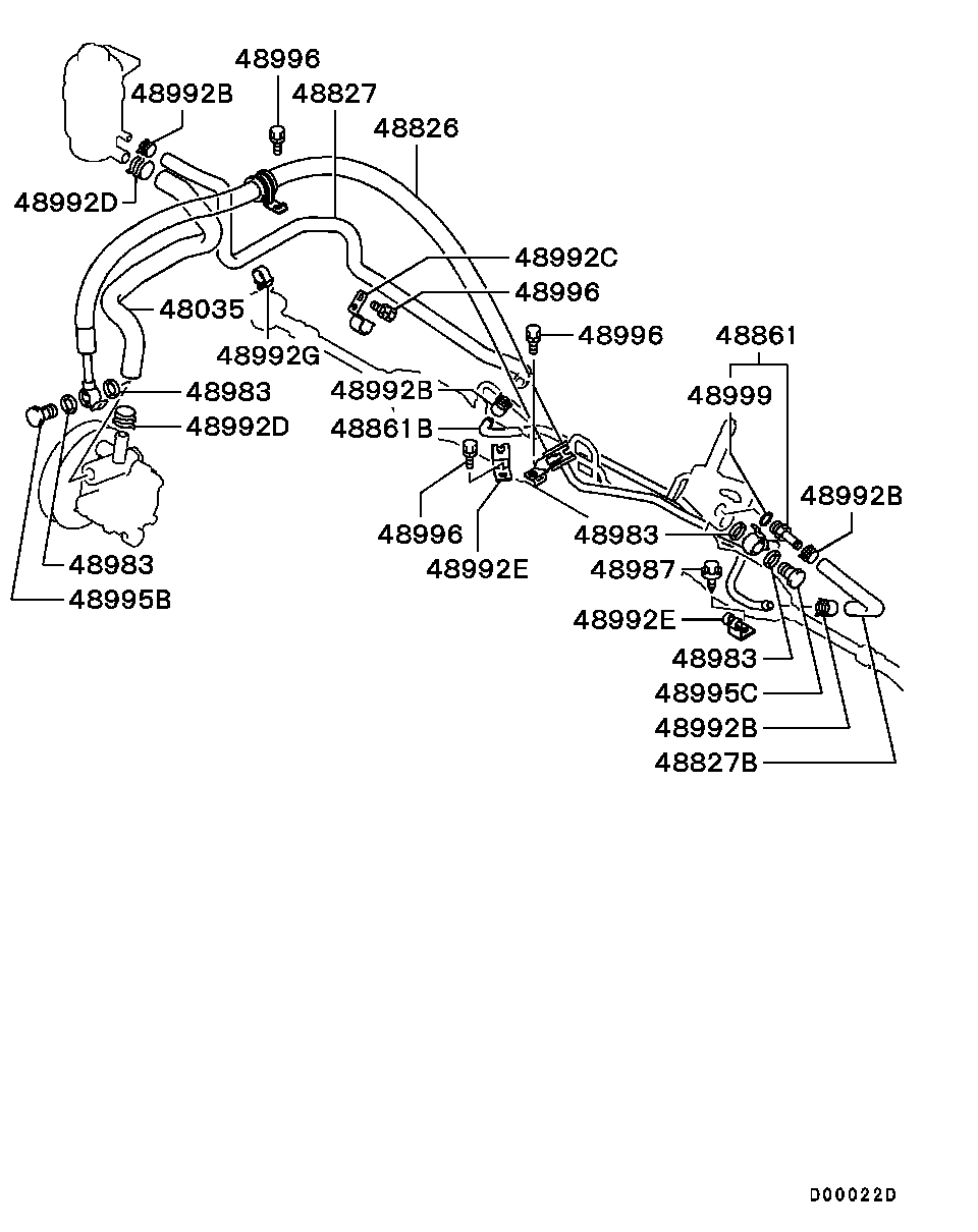 Power Steering Oil Line