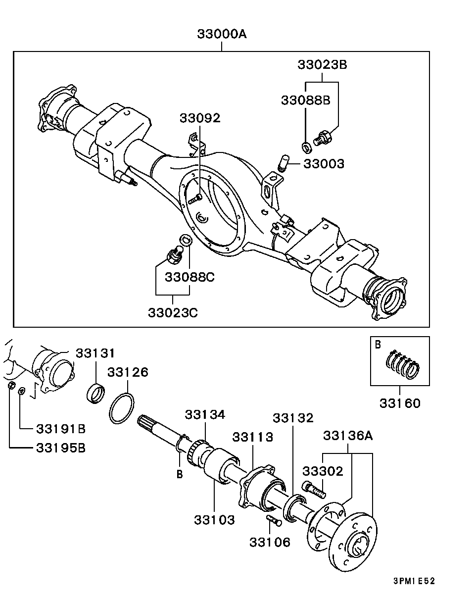 Rear Axle Housing Shaft