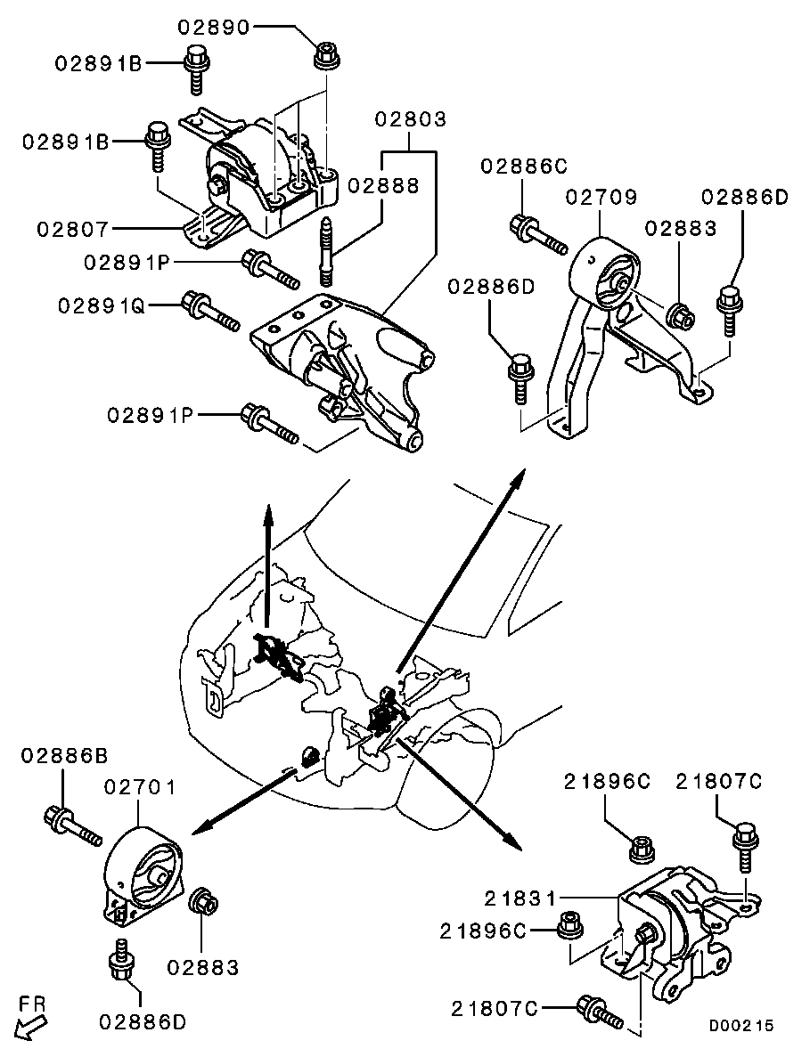 Montaje del motor, soporte
