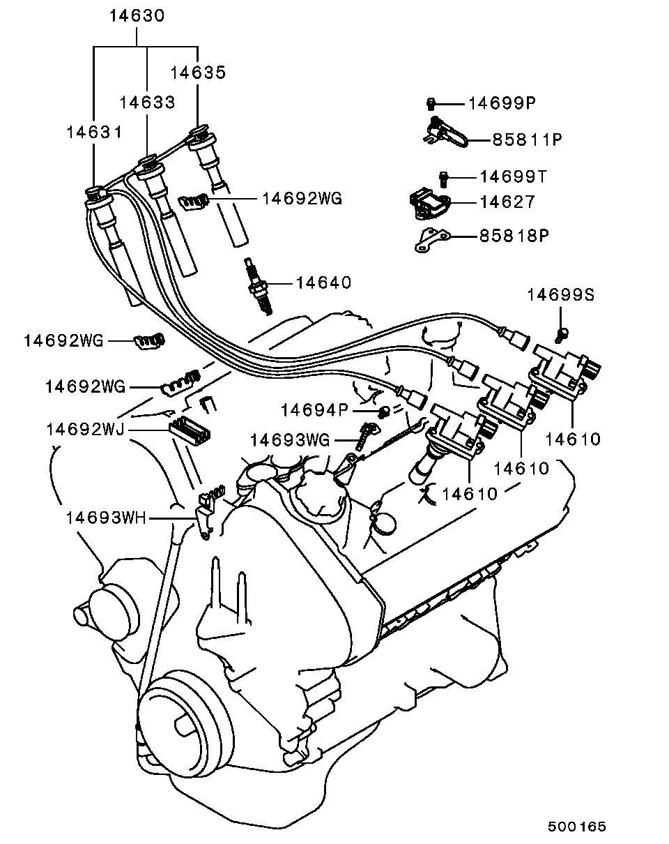 Spark Plug, Cable & Coil