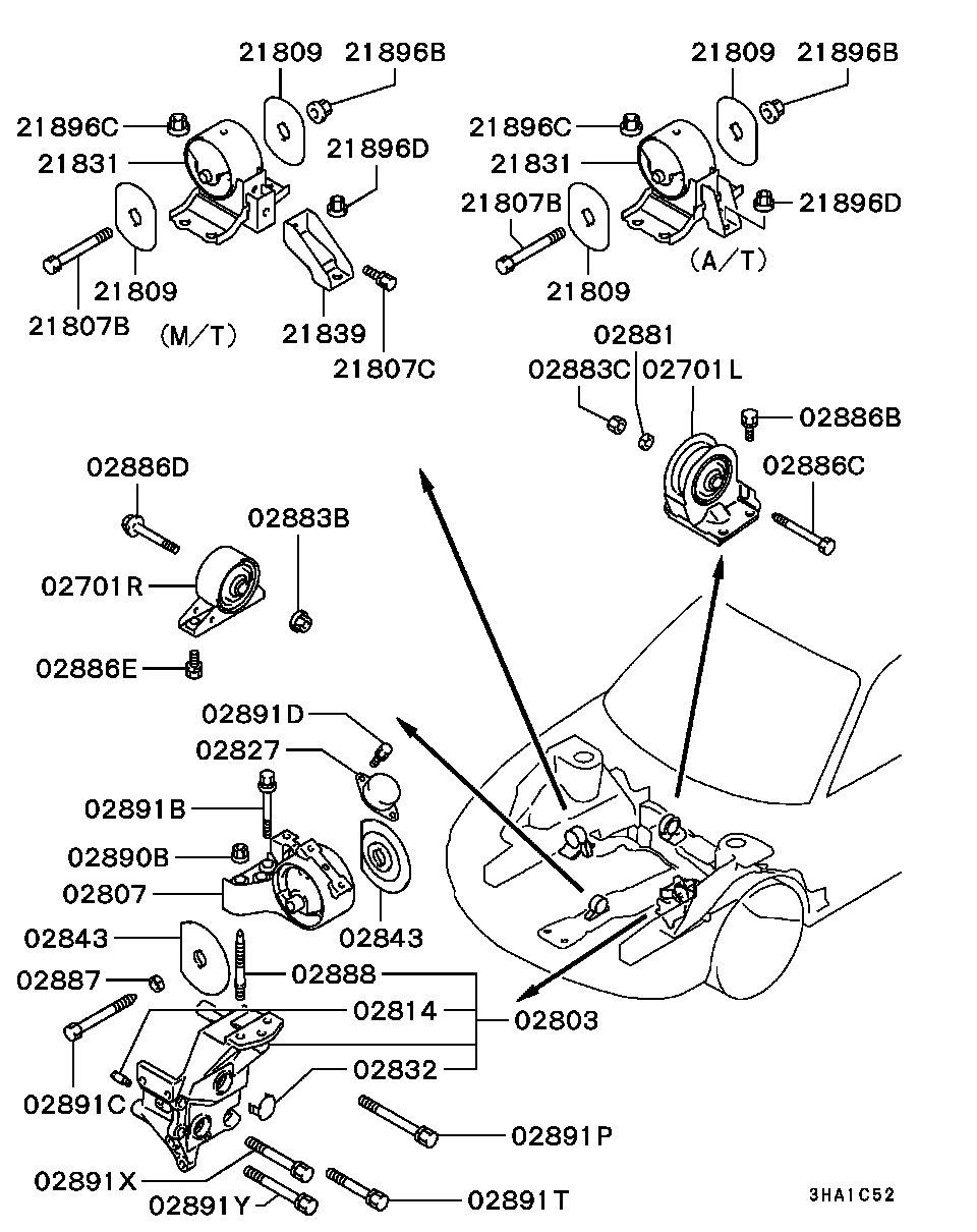 Engine Mounting, Support