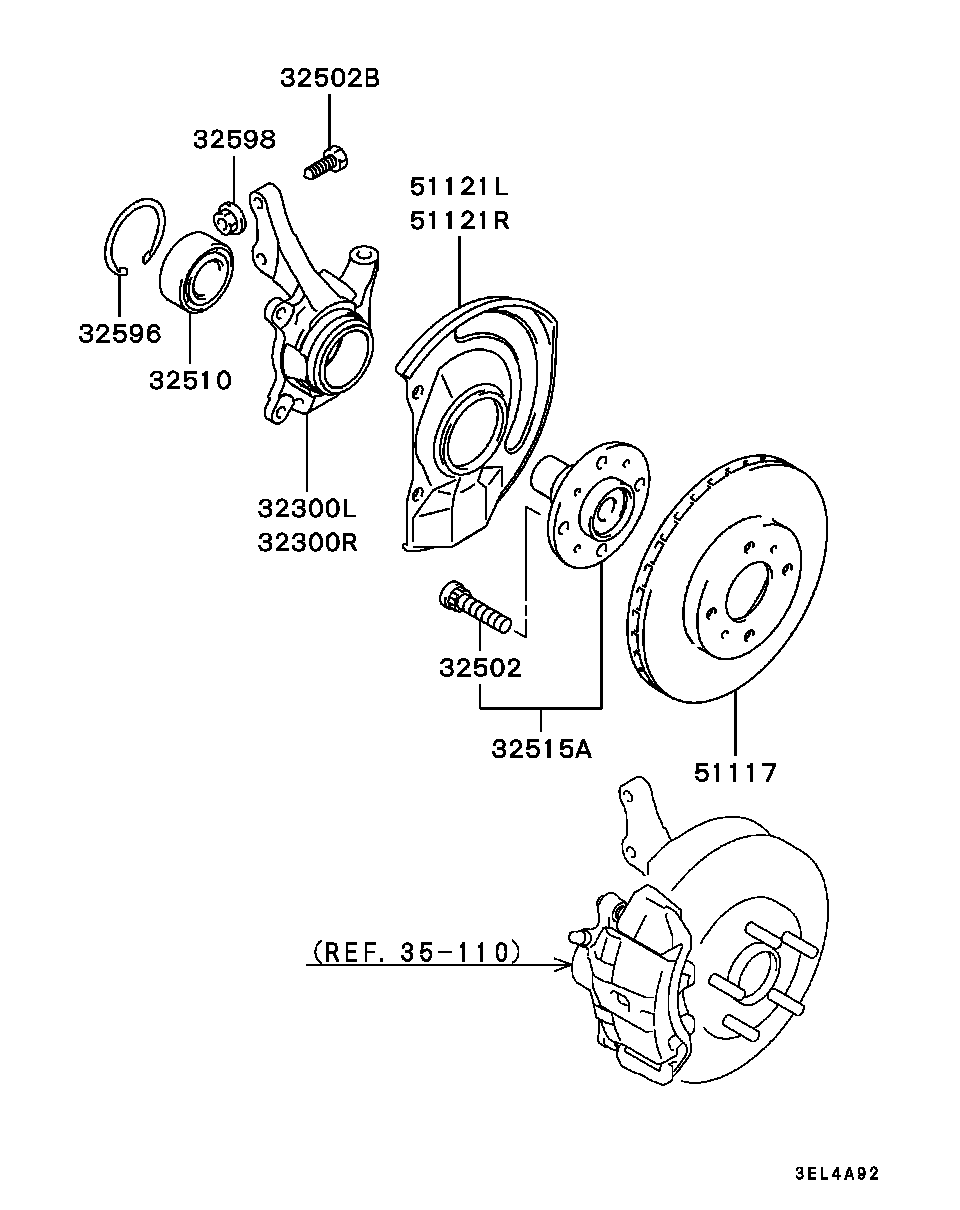 Front Axle Hub Drum