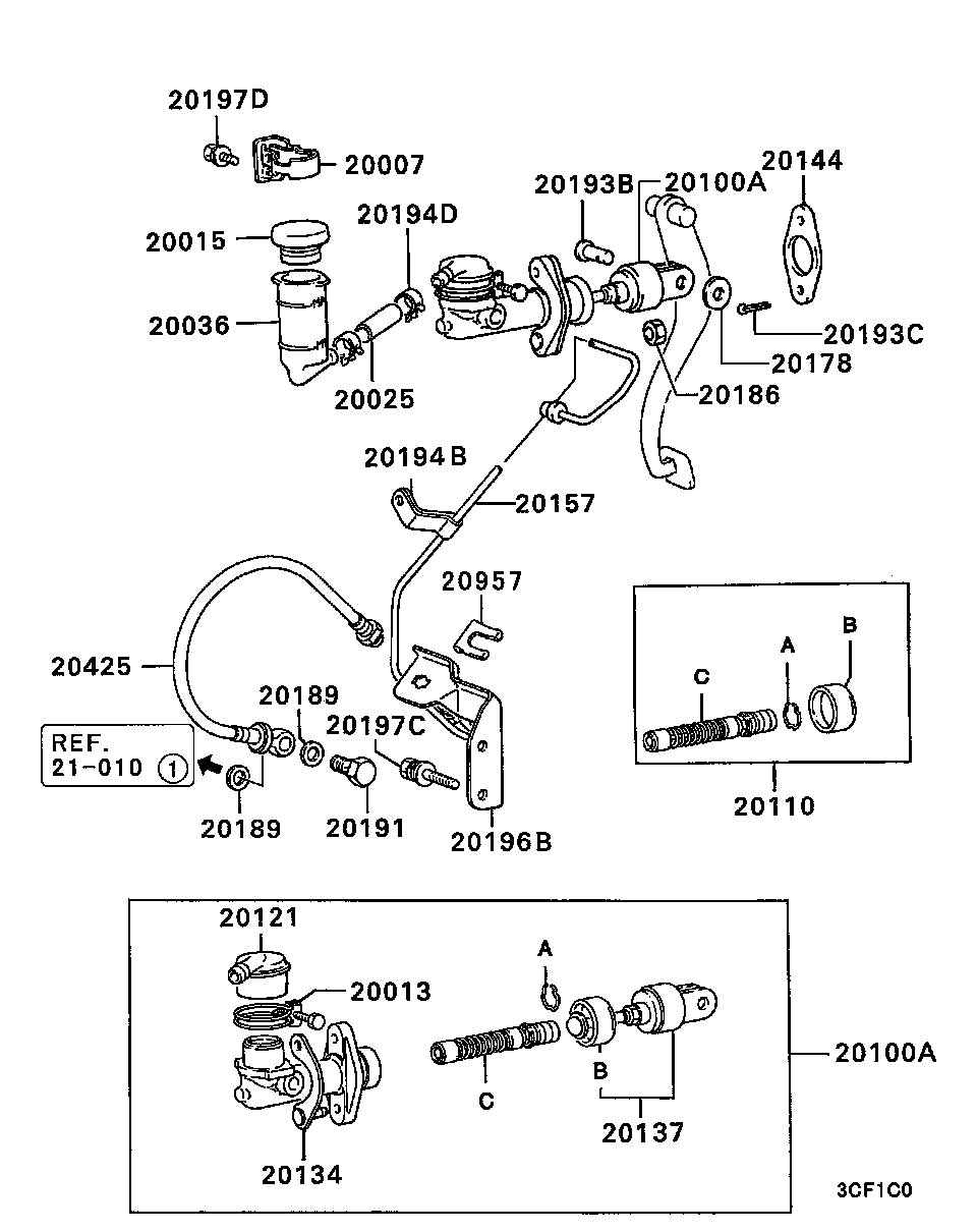 MB555135 Cap,Clutch Fluid Reservoir Mitsubishi YoshiParts