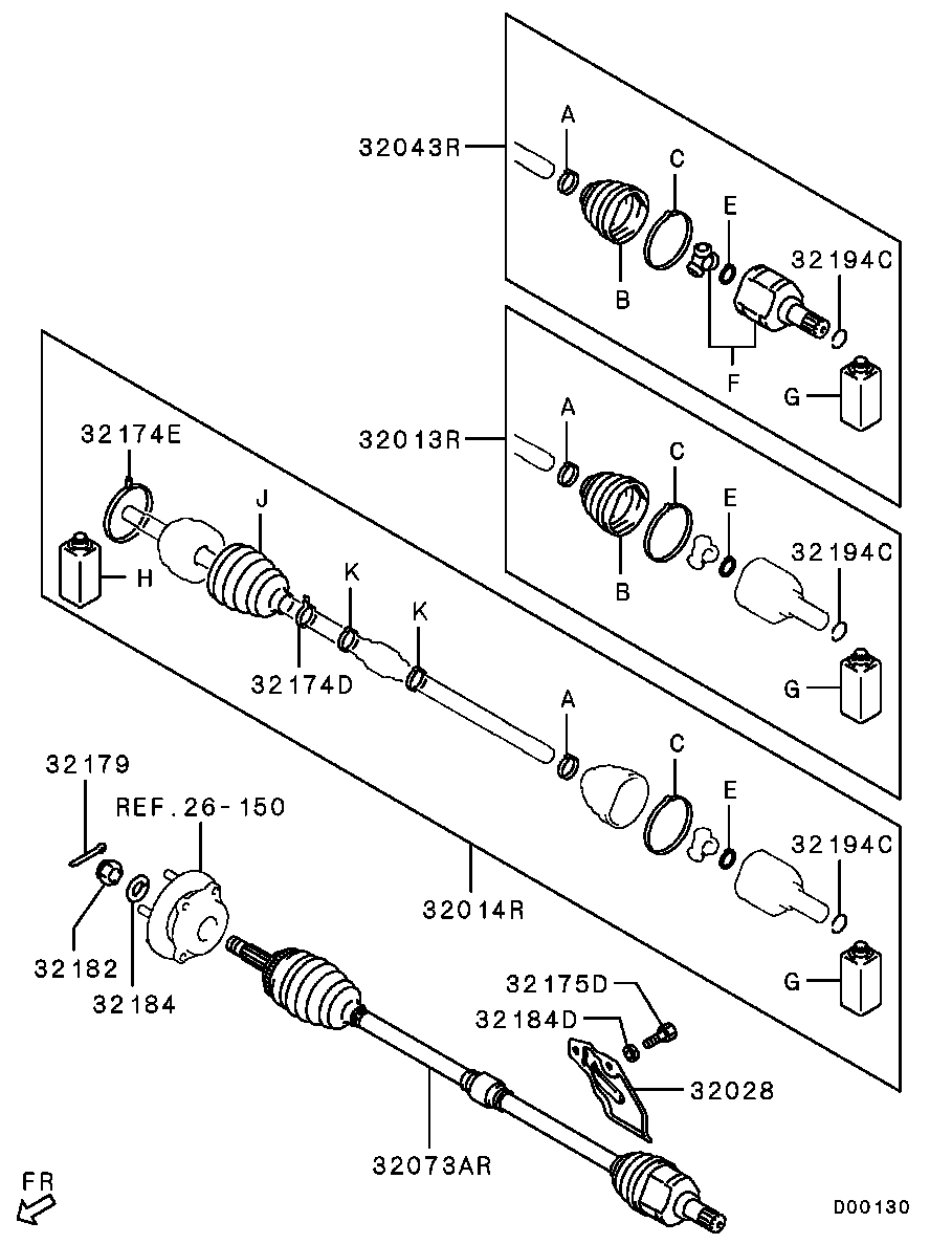 Front Axle Drive Shaft