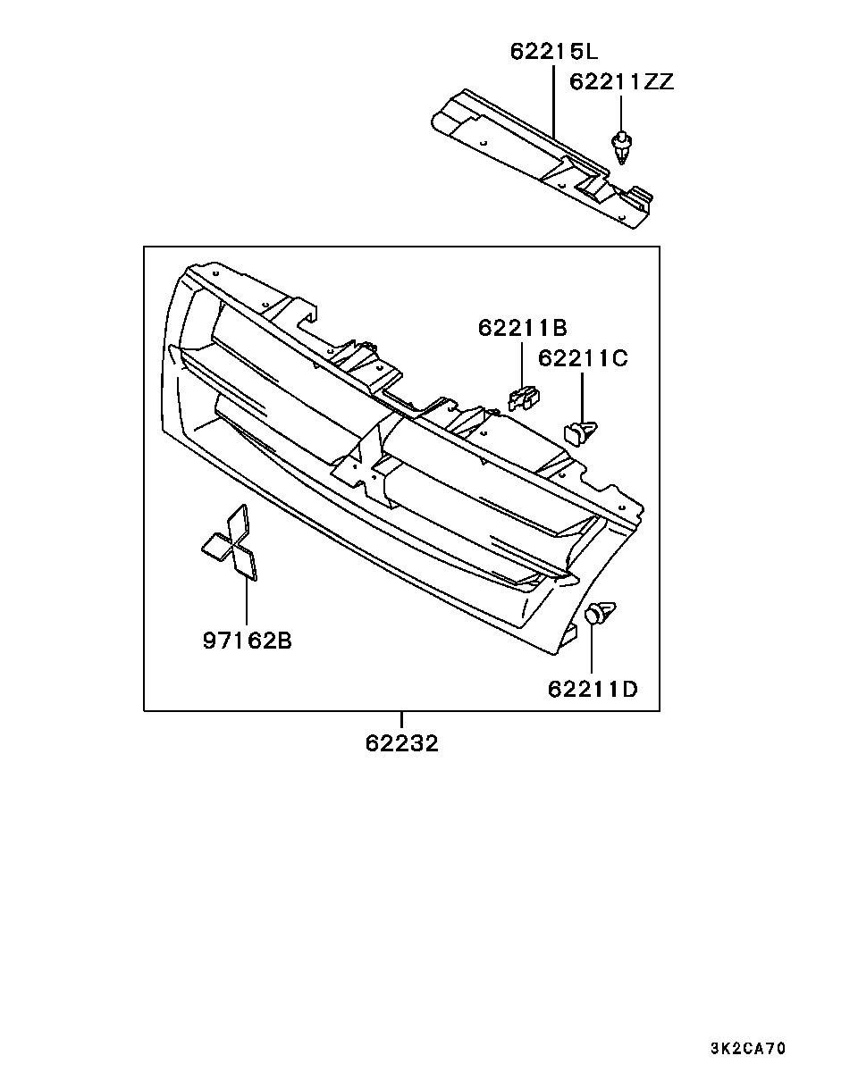 Radiator Grille Headlamp Bezel