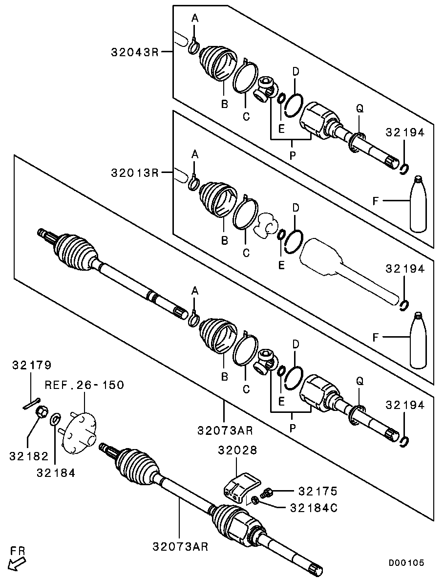 Front Axle Drive Shaft