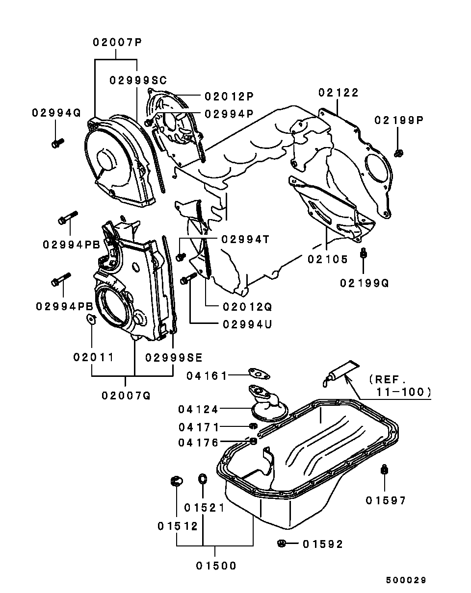 Cover, Rear Plate & Oil Pan