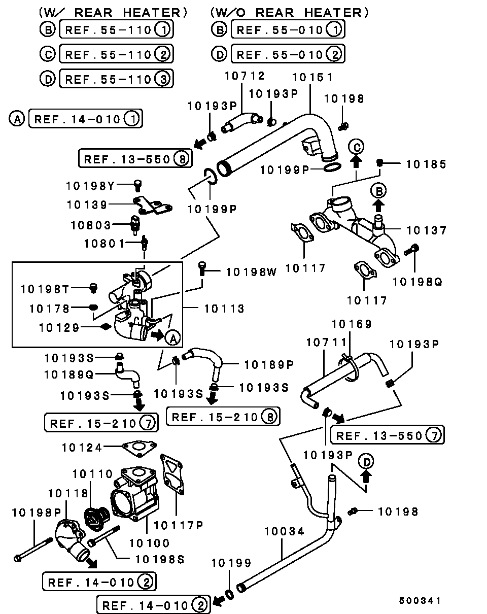 Water Pipe & Thermostat