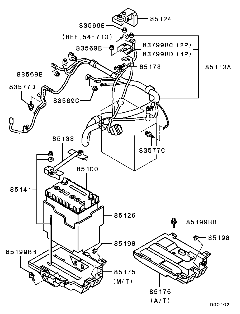Battery Cable & Bracket