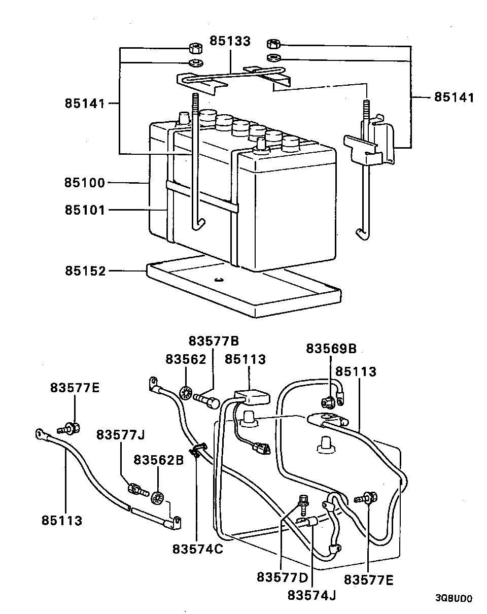 Battery Cable & Bracket