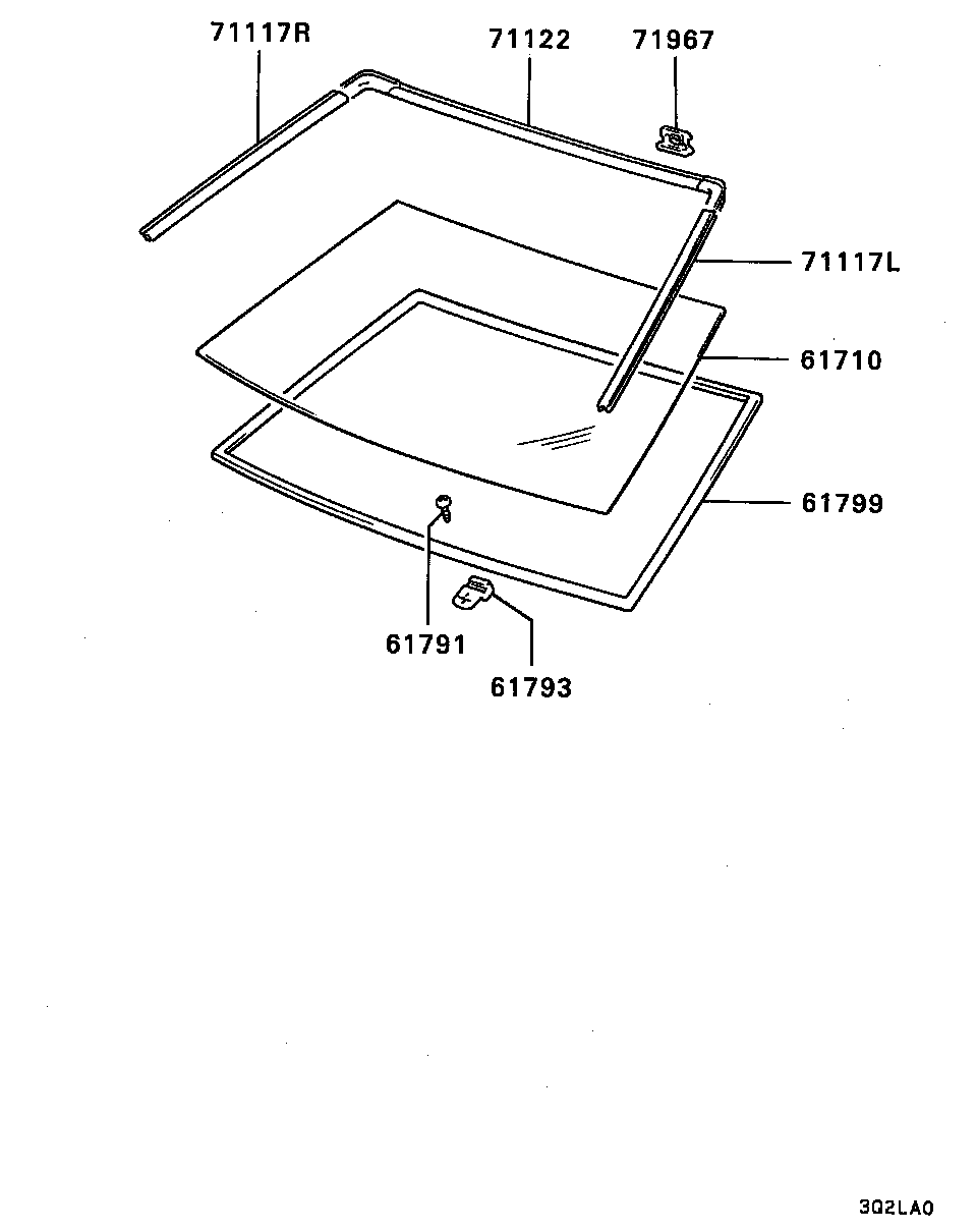 Windshield Glass & Moulding