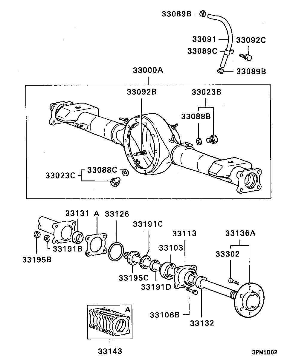 Rear Axle Housing Shaft