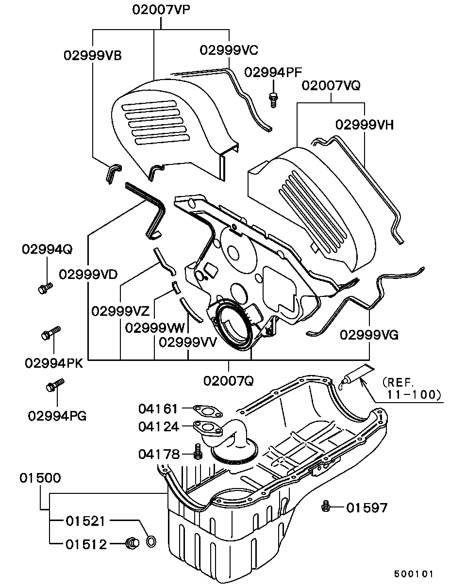 Cover, Rear Plate & Oil Pan