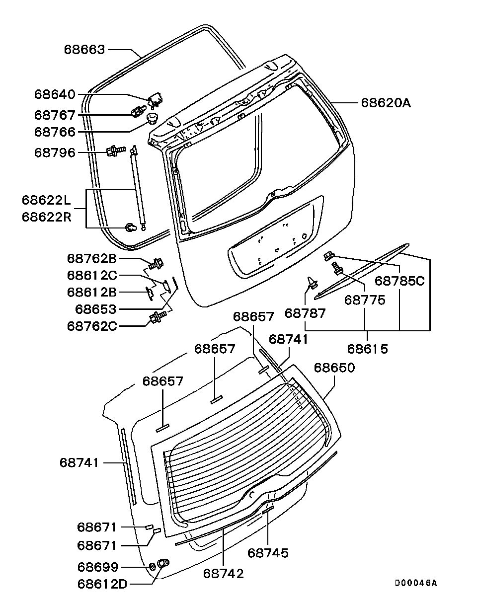 Tailgate Panel Glass