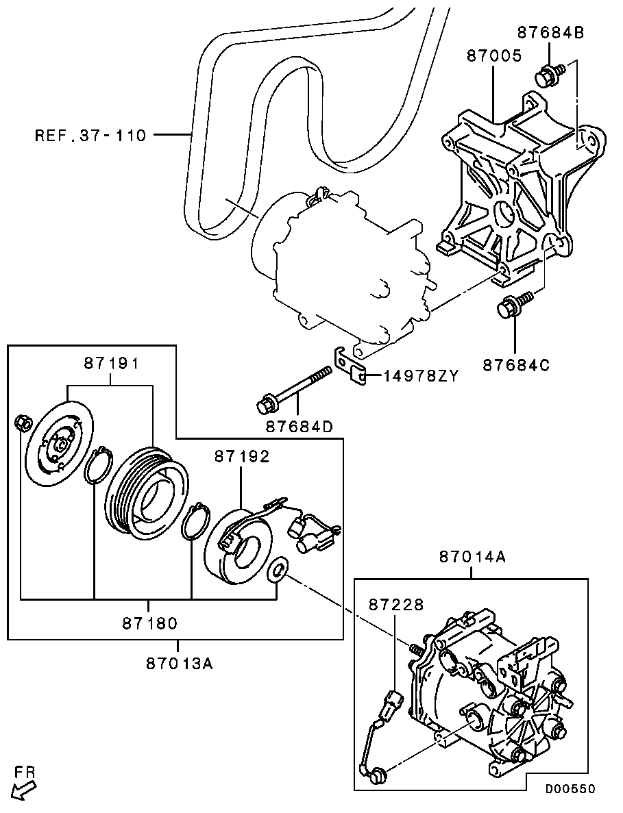 A/C Condenser, Piping