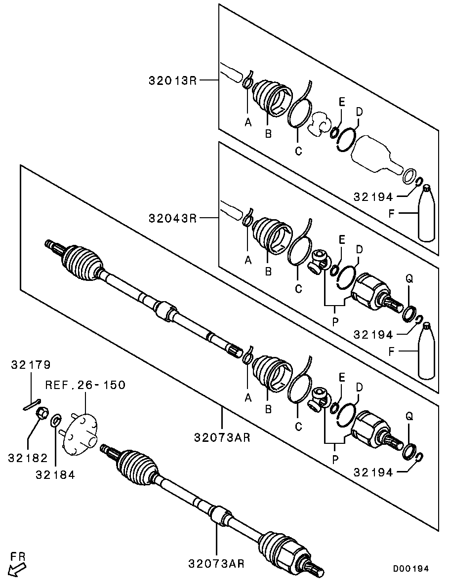 Front Axle Drive Shaft