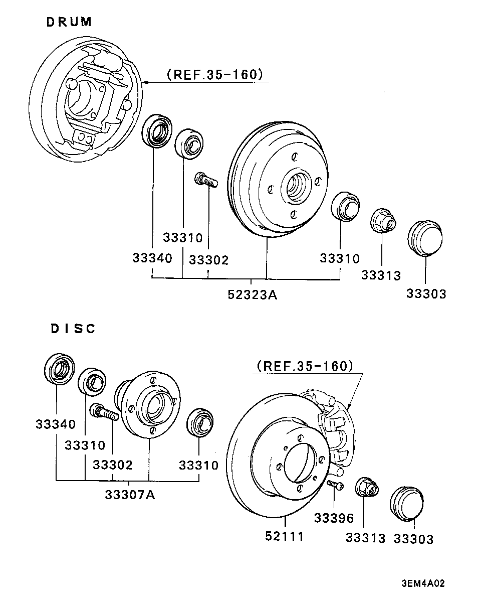 Rear Axle Hub Drum