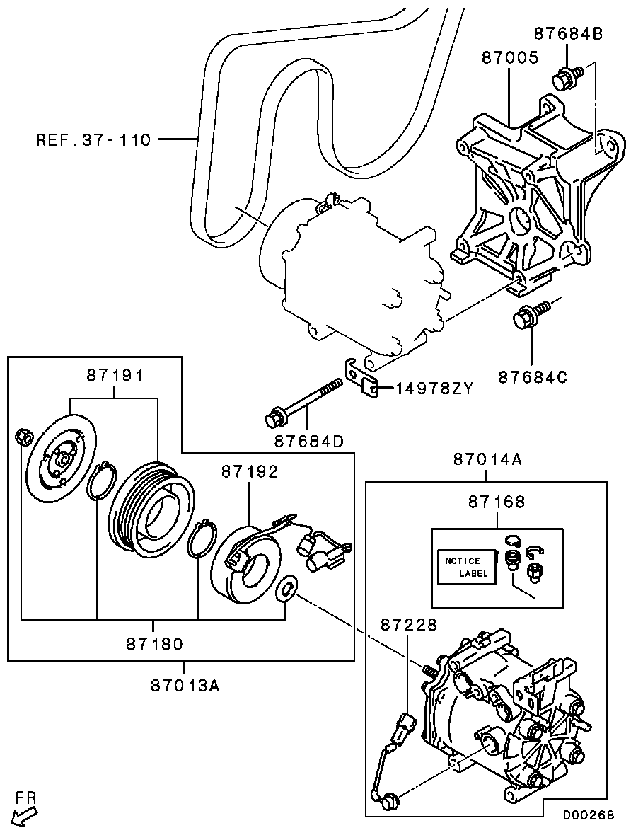 A/C Condenser, Piping