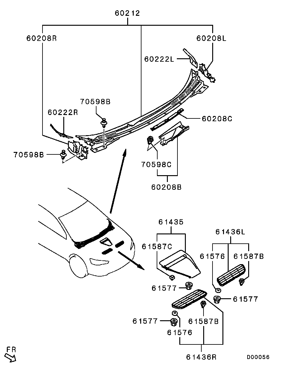 Adorno frontal y moldura