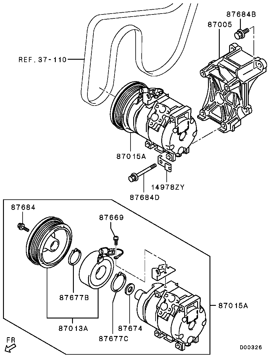 A/C Condenser, Piping