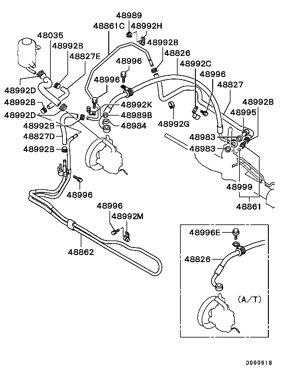 Power Steering Oil Line