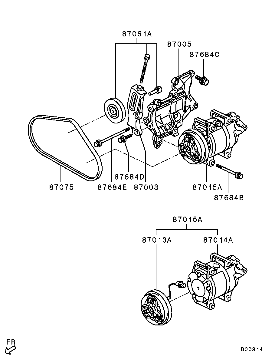 A/C Condenser, Piping