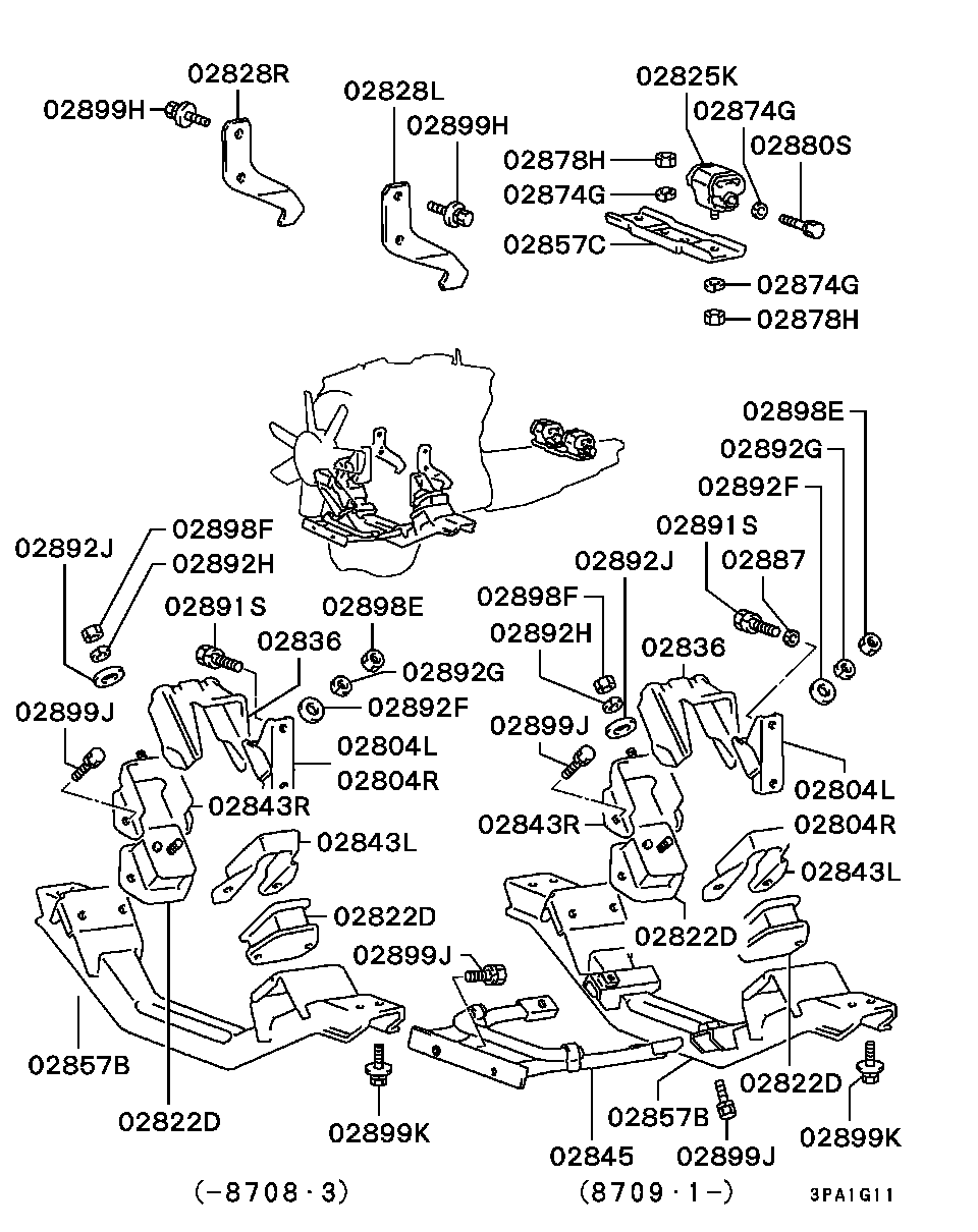 Engine Mounting, Support