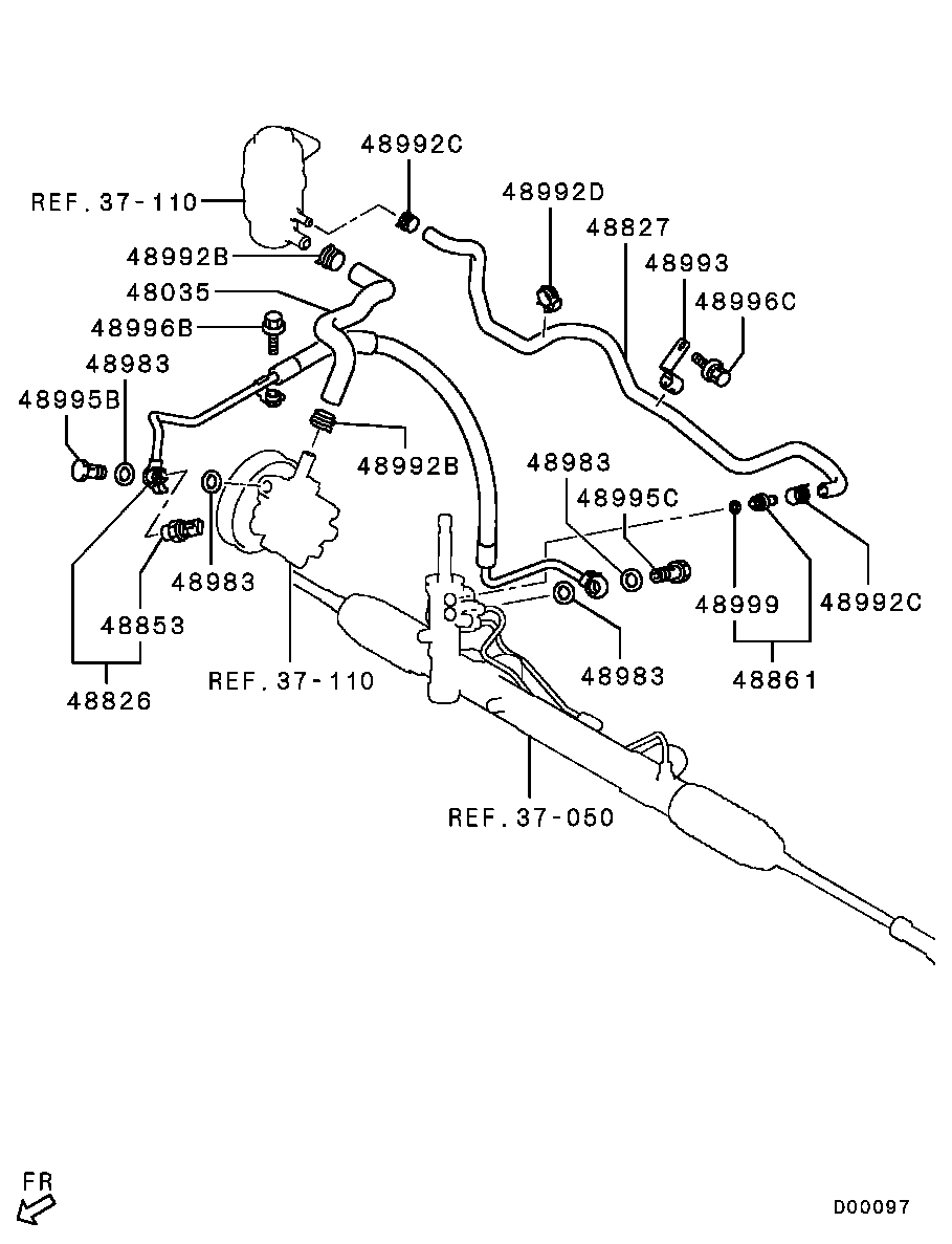 Power Steering Oil Line