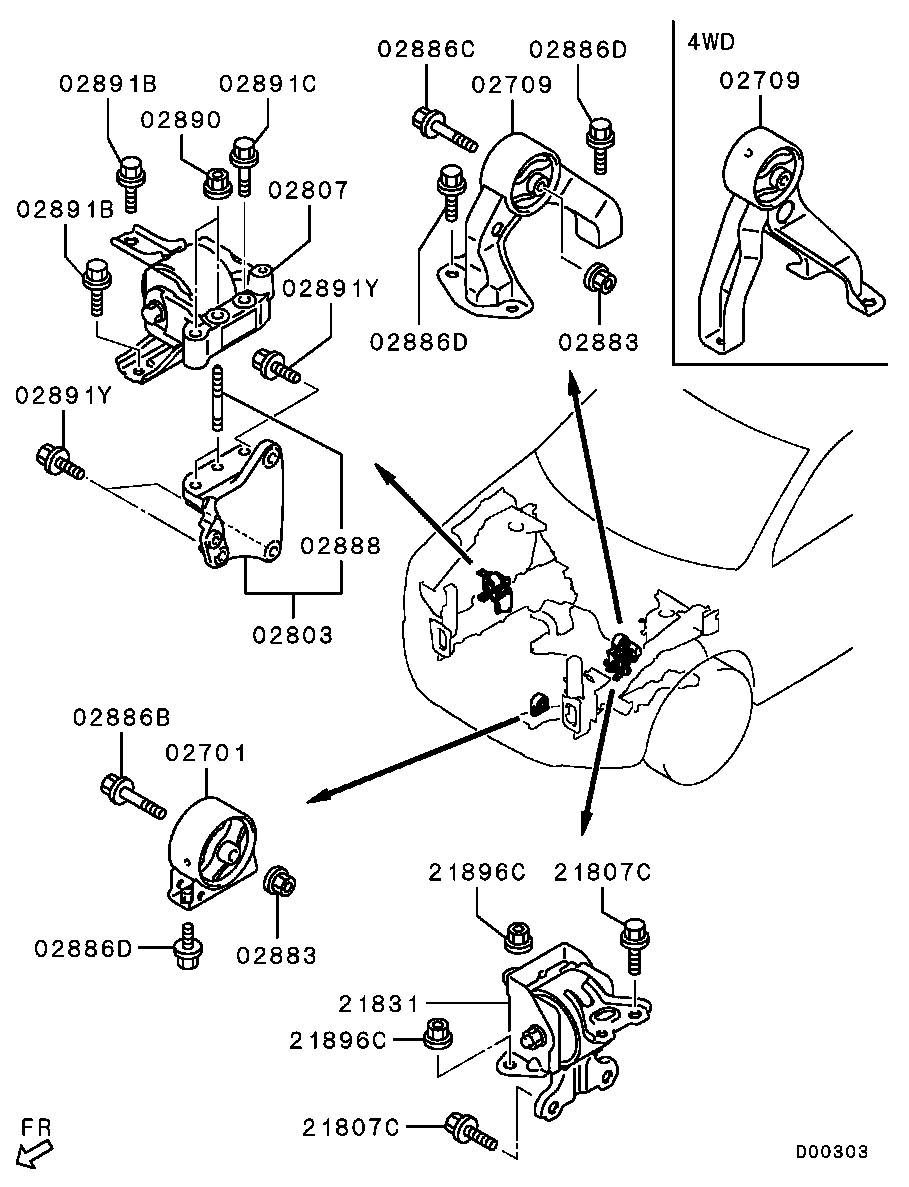 Engine Mounting, Support