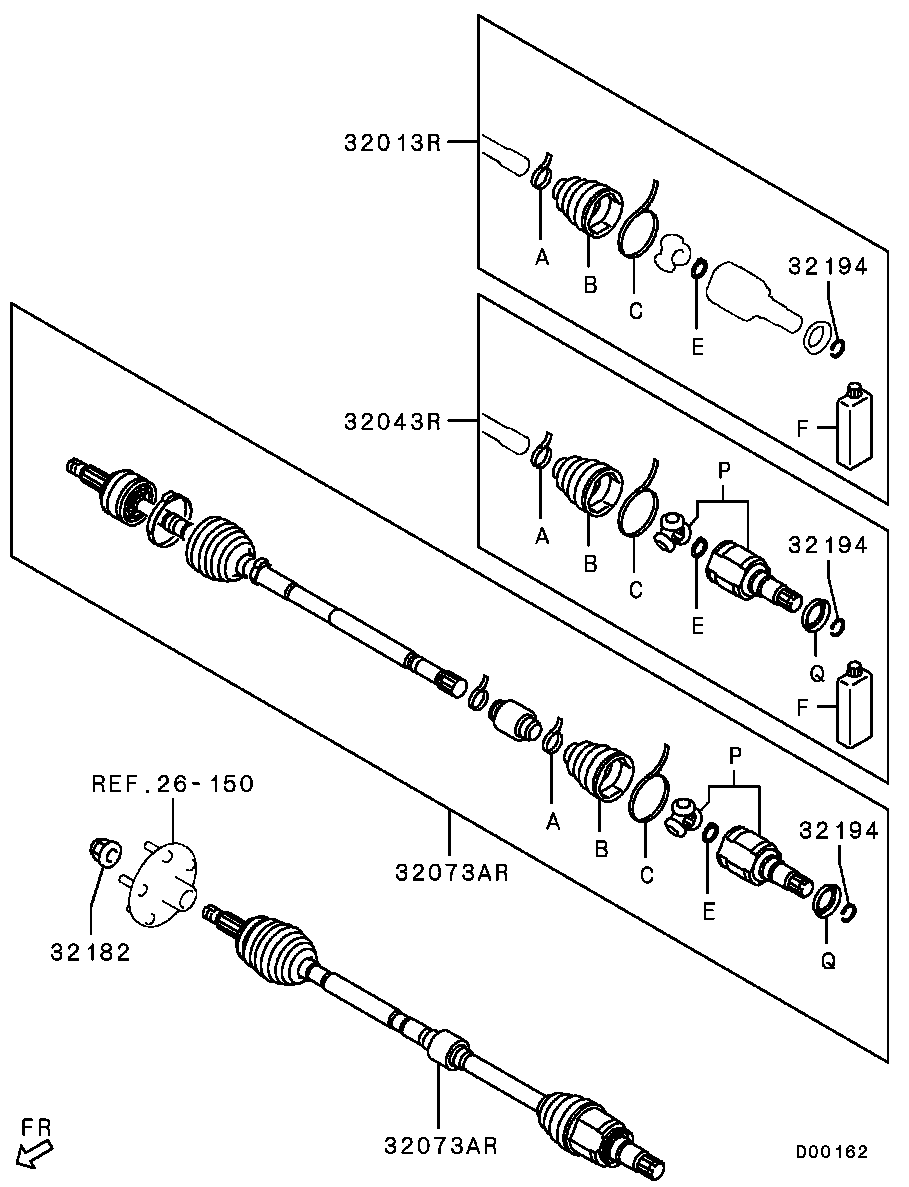 Front Axle Drive Shaft