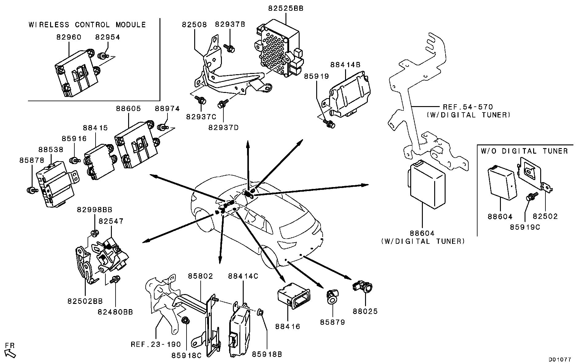 8670A028 Control Unit,Theftproof Mitsubishi | YoshiParts