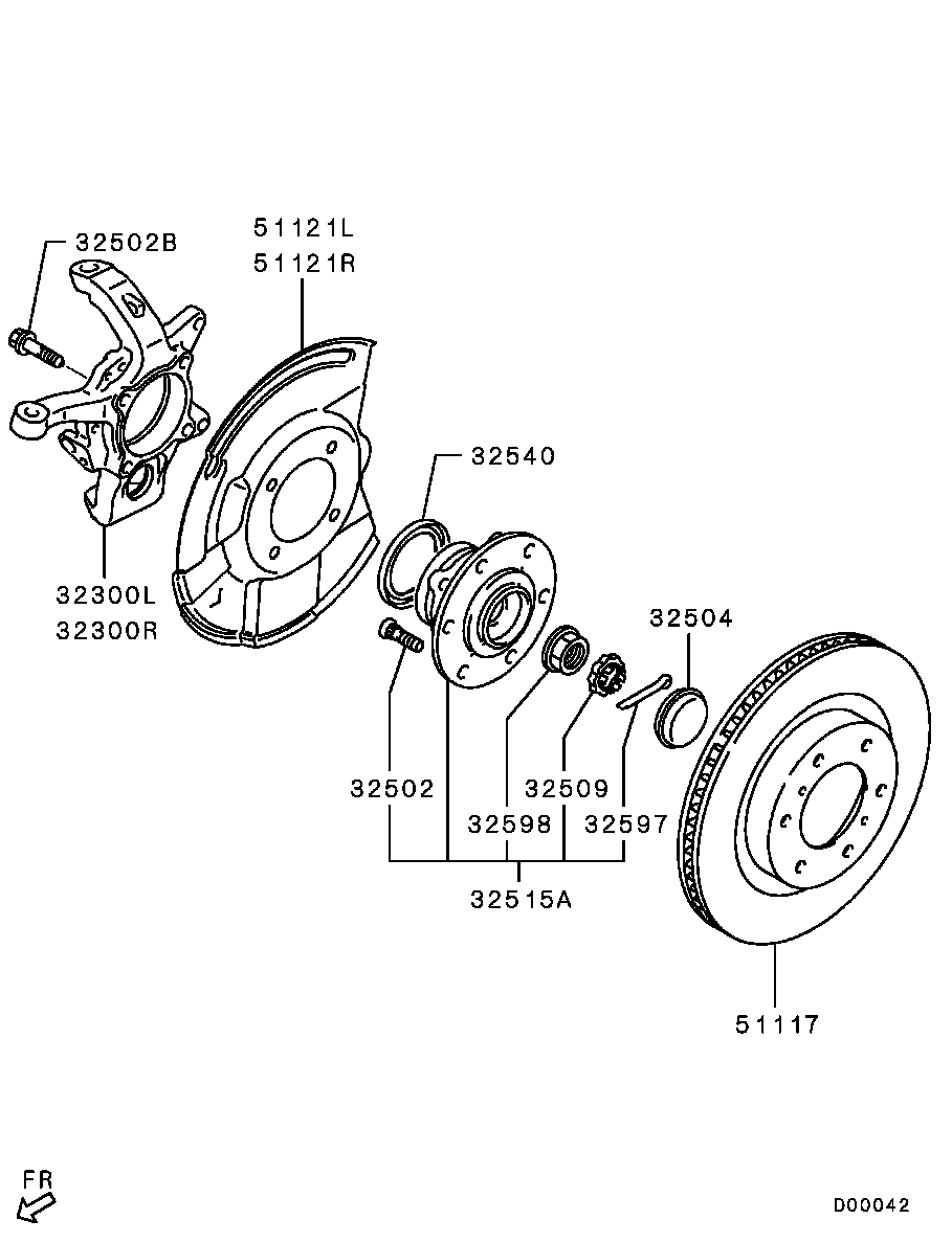 Front Axle Hub Drum