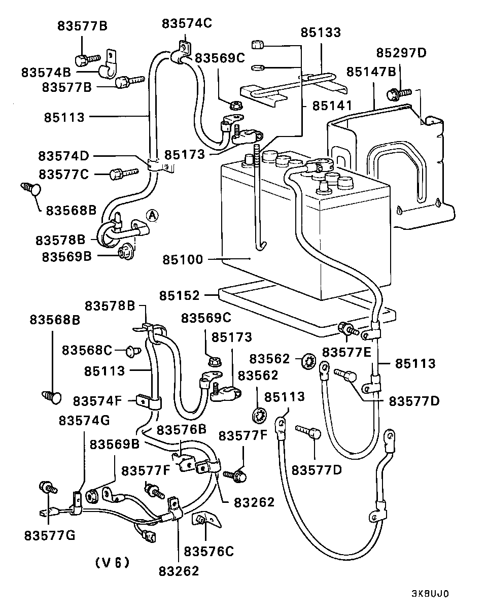 Battery Cable & Bracket