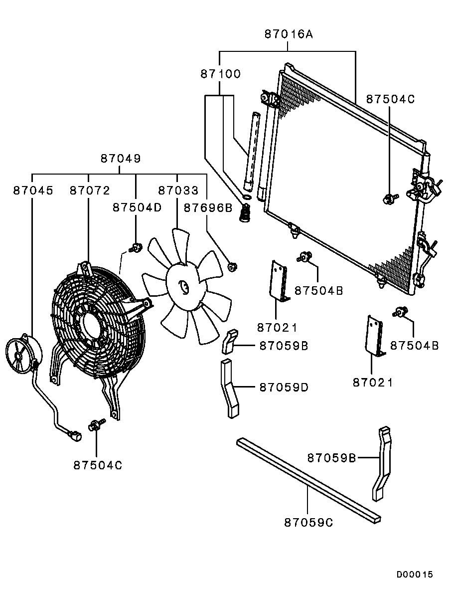 A/C Condenser, Piping