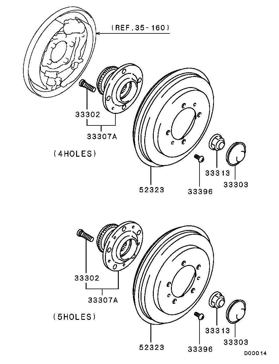 Rear Axle Hub Drum