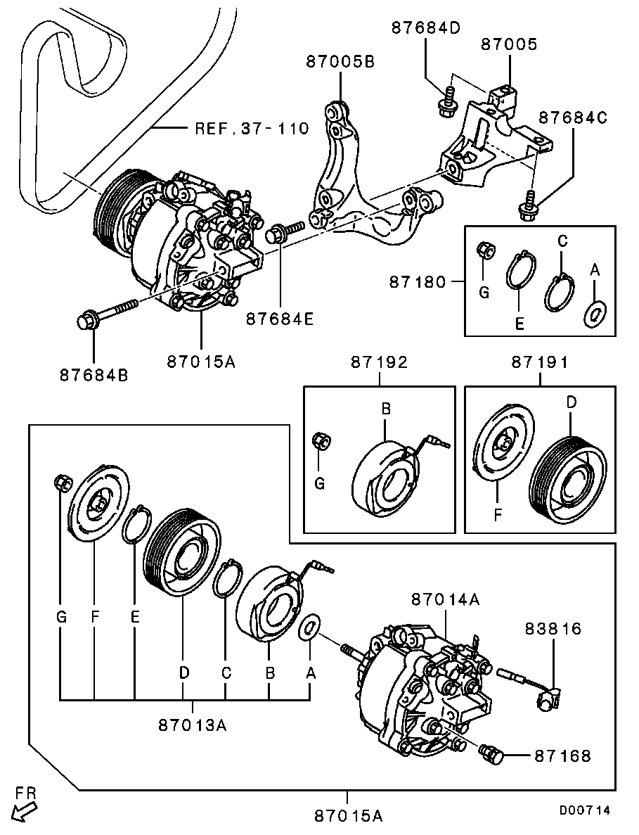 A/C Condenser, Piping