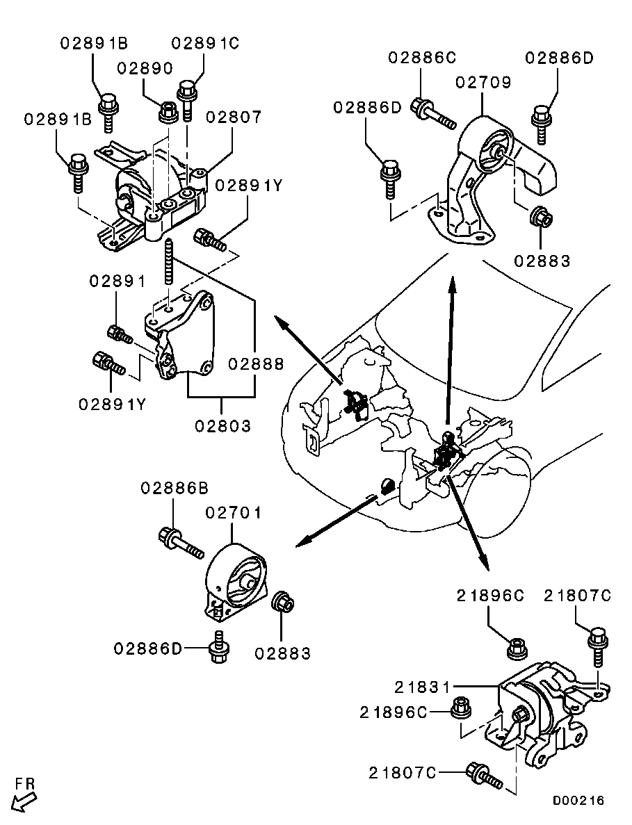 Engine Mounting, Support