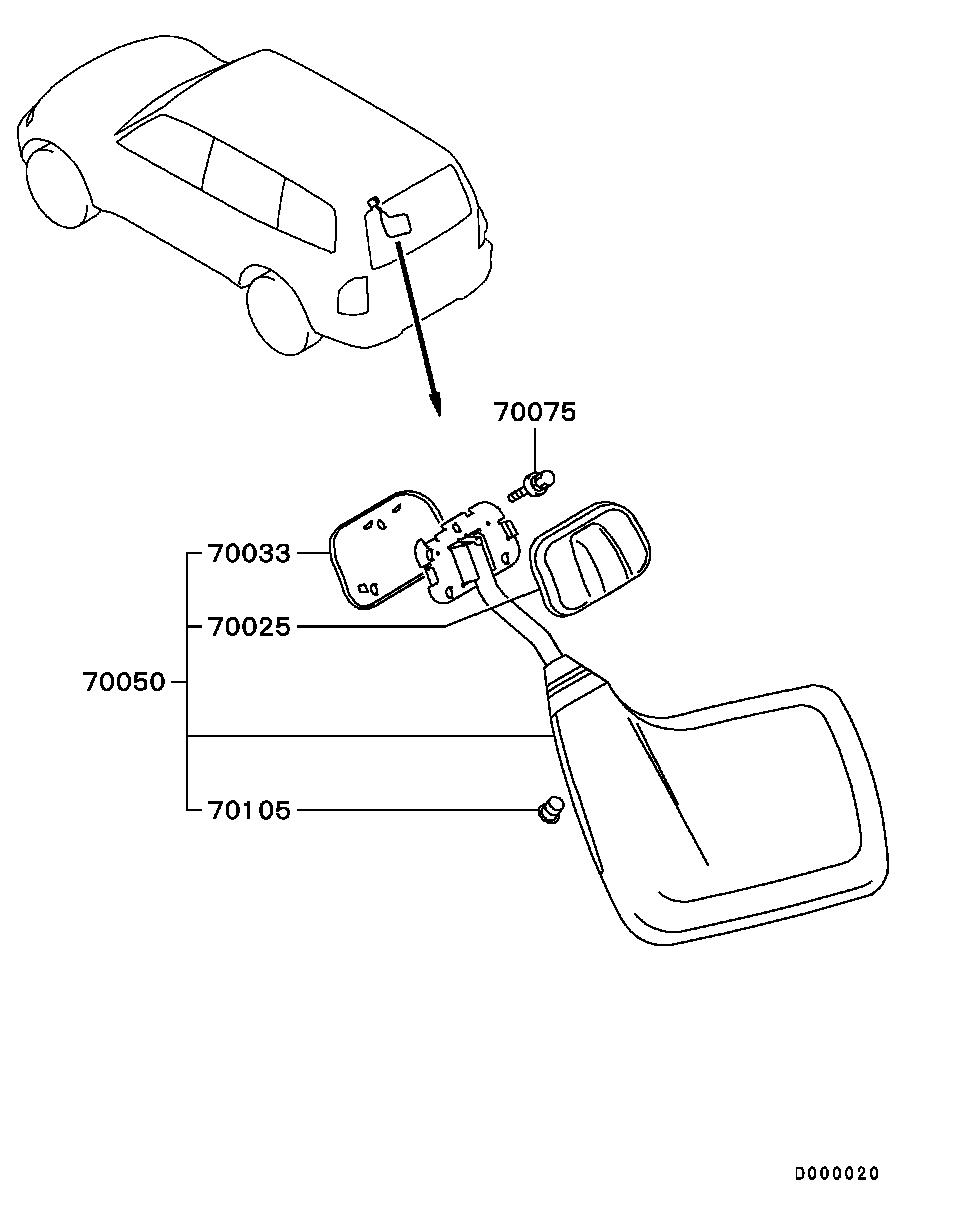 Outside Rear View Mirror