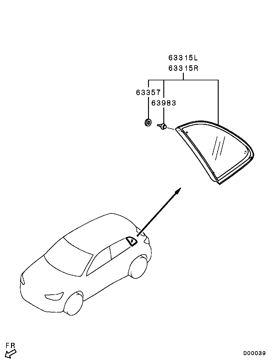 Moldura de vidrio para ventanas