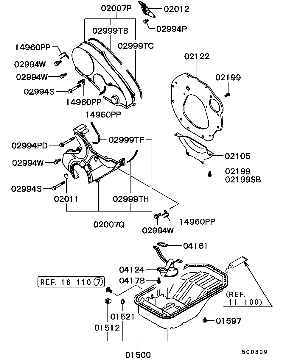 Cover, Rear Plate & Oil Pan