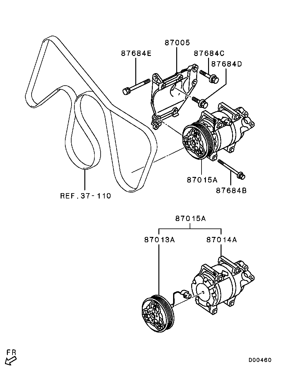 A/C Condenser, Piping