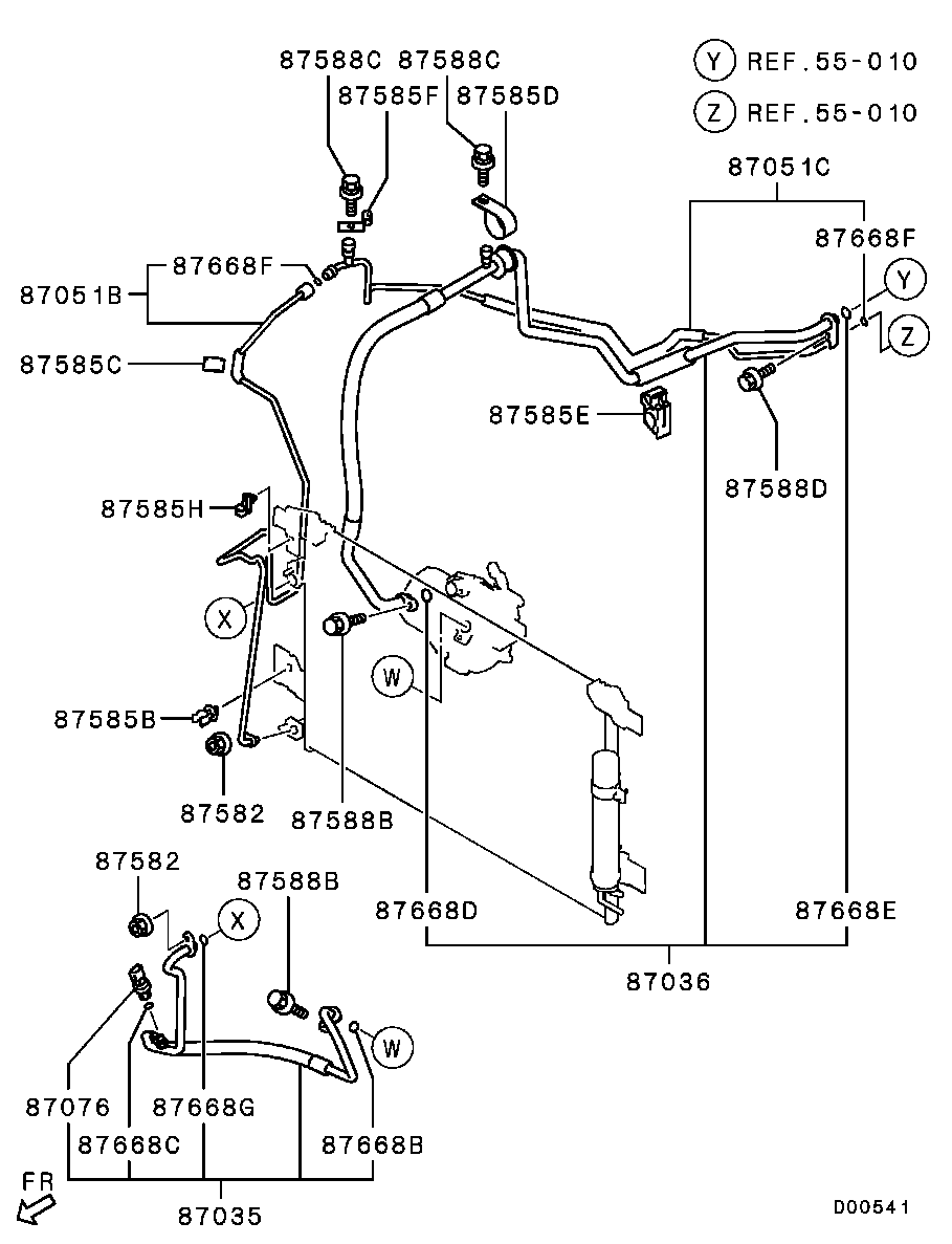 A/C Condenser, Piping